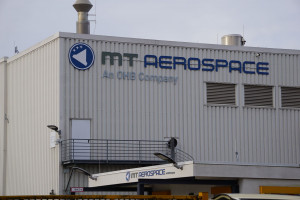 Kundgebung der Belegschaft von MT-Aerospace