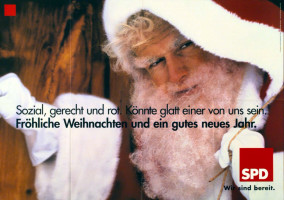 SPD-Weihnachtsplakat