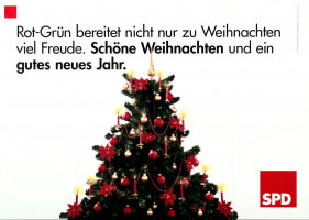 SPD-Weihnachtsplakat