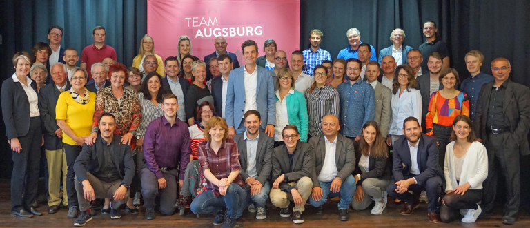 Die Kandidatinnen und Kandidaten der SPD Augsburg für den Stadtrat