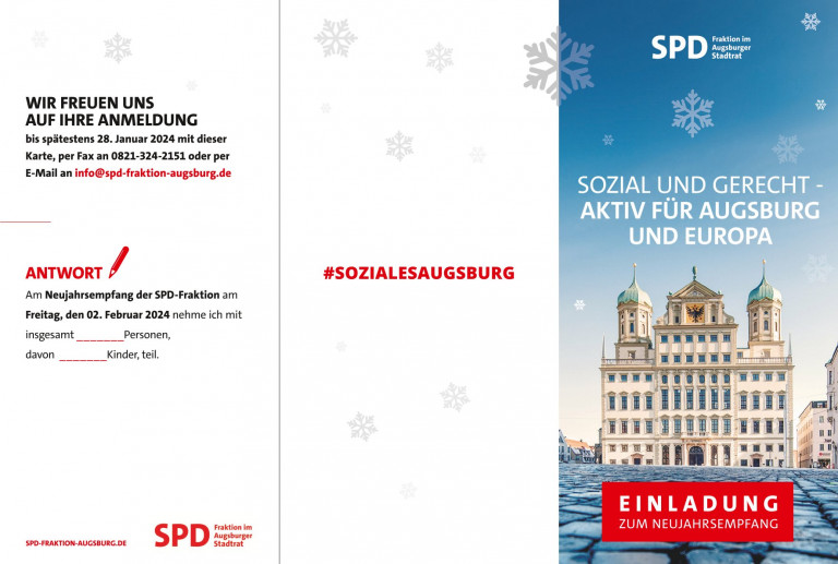 Herzliche Einladung zum Neujahrsempfang 2024 der SPD-Fraktion